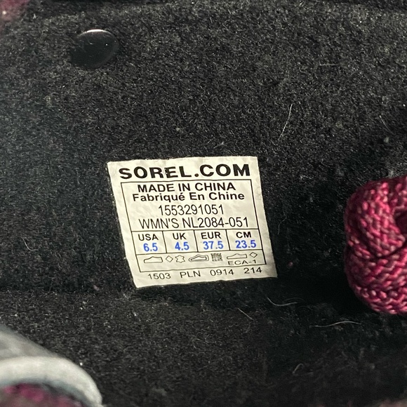 Sorel Joan of Arctic Knit Waterproof Tall Winter Snow Boots Gray Womens Size 6.5 - Picture 10 of 10